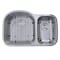 Nantucket Sinks 31.5 Inch 70/30 Double bowl Undermount Stainless Steel Kitchen Sink, 16 Gauge NS3121-16 - alternate 1